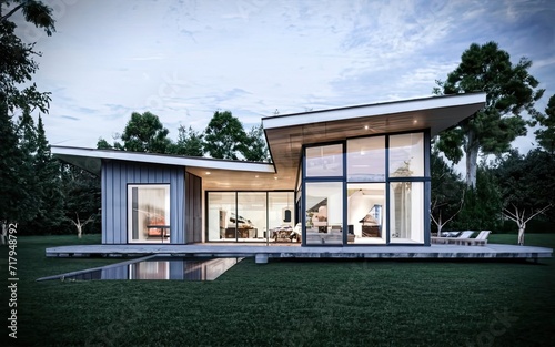 contemporary small sized house