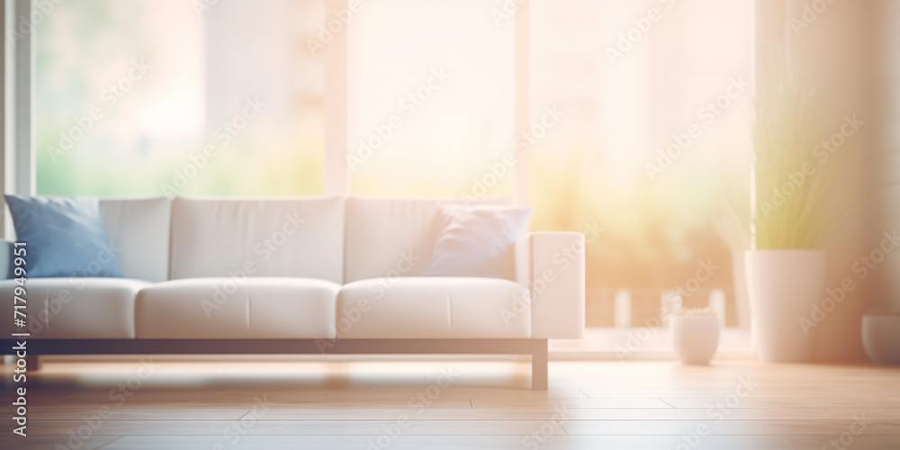 Living room interior with white sofa and coffee table. Toned image. Living room interior with white sofa and coffee table. Toned image.