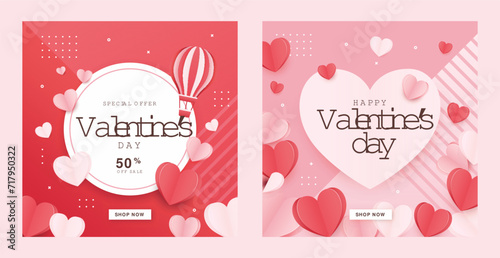 Valentine's day card vector