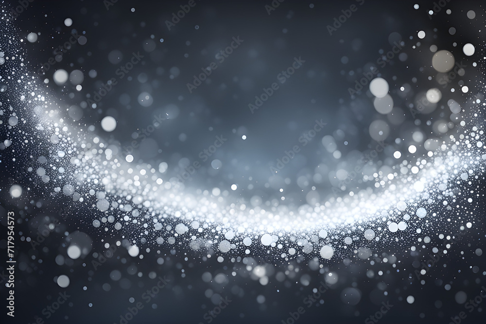 Obraz premium Gray glow particle