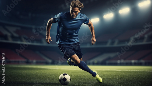 soccer player kicking ball © Noman