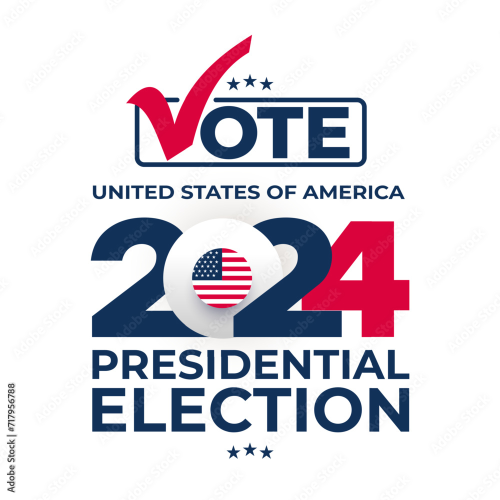 Election day. USA president voting 2025. Election voting poster