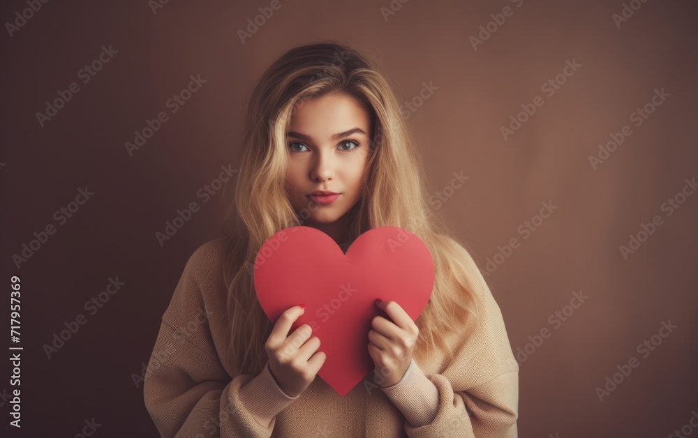 a baby girl holding a red heart a baby girl holding a red heart