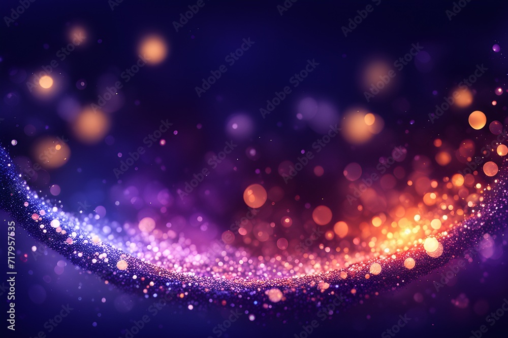 Fototapeta premium Indigo glow particle 