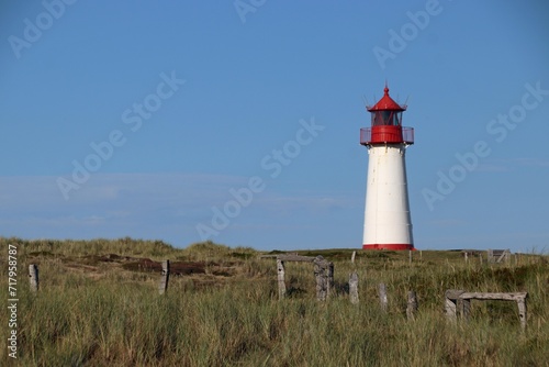 Lighthouse List-Ost on the island Sylt 