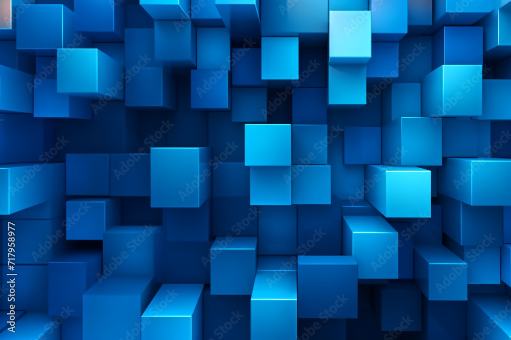 Cardboard cubes on background futuristic digital abstraction Cardboard cubes on background futuristic digital abstraction