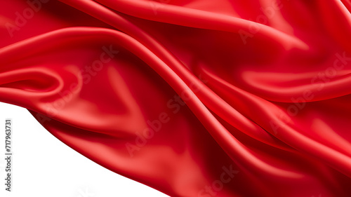 Red silk fabric in the background 