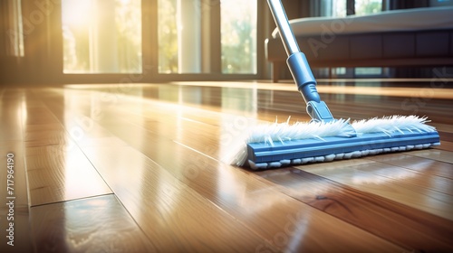 Someone is cleaning the floor. generative AI