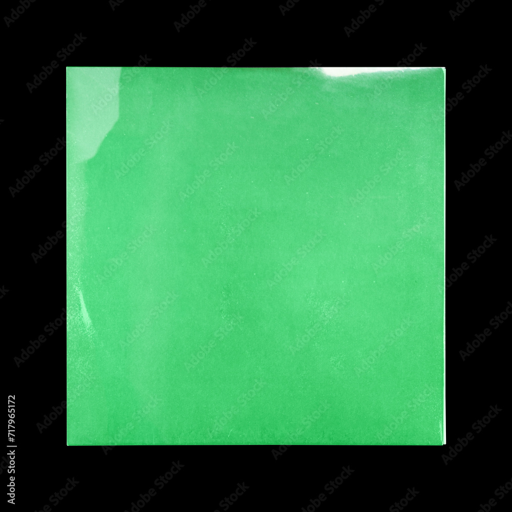 Obraz premium Vinyl Record Album EP Cover Texture Mockup. Realistic paper overlay with worn edges and damage - scratches, torn, grainy outline. Album cover old effect for cd, vinyl. 