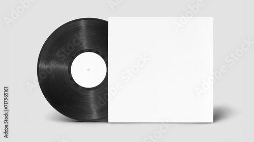 Vinyl Record Album EP Cover Texture Mockup. Realistic paper overlay with worn edges and damage - scratches, torn, grainy outline. Album cover old effect for cd, vinyl. 