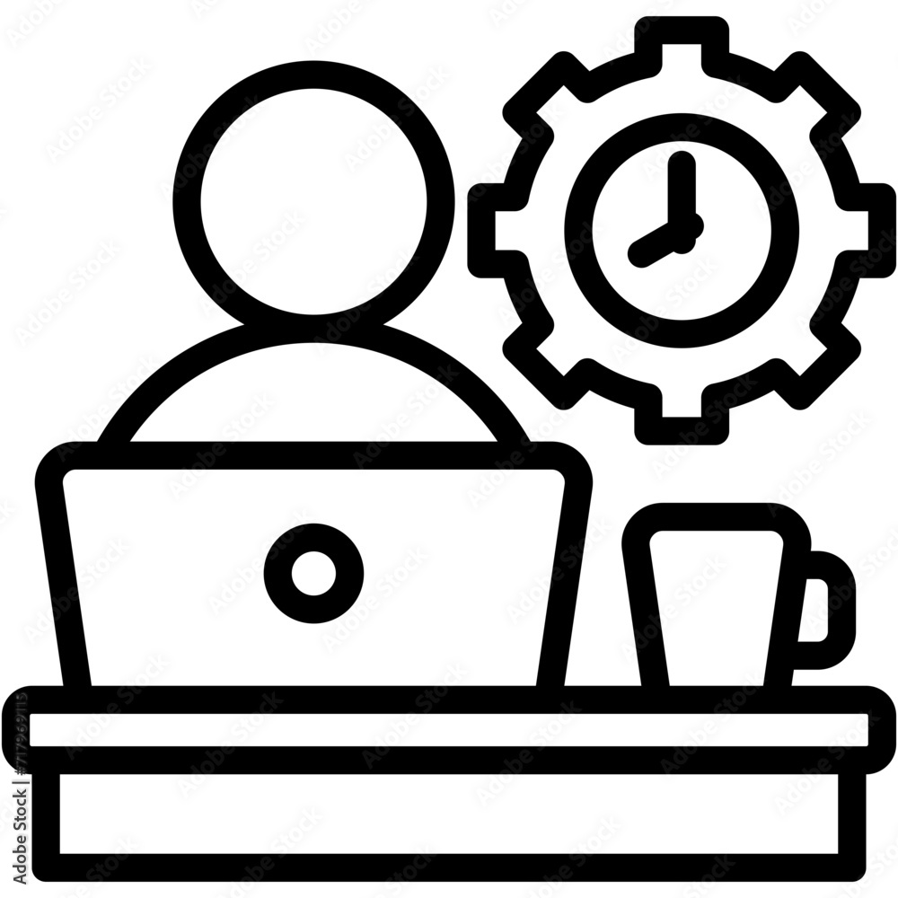 Working Time Icon Working Time Icon