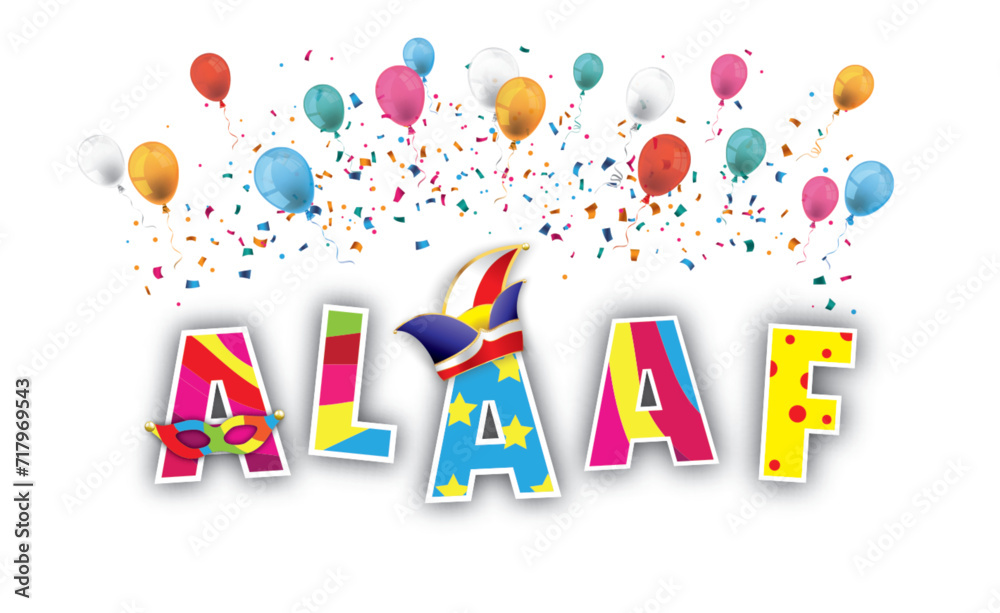 Alaaf Text Banner Farbexplosion