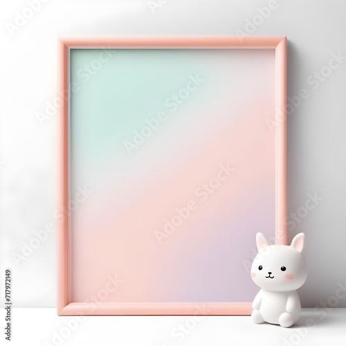 minimal mockup frame blank isolated