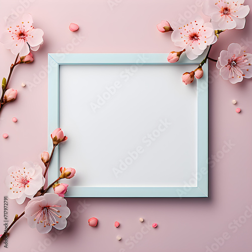 minimal mockup frame blank isolated