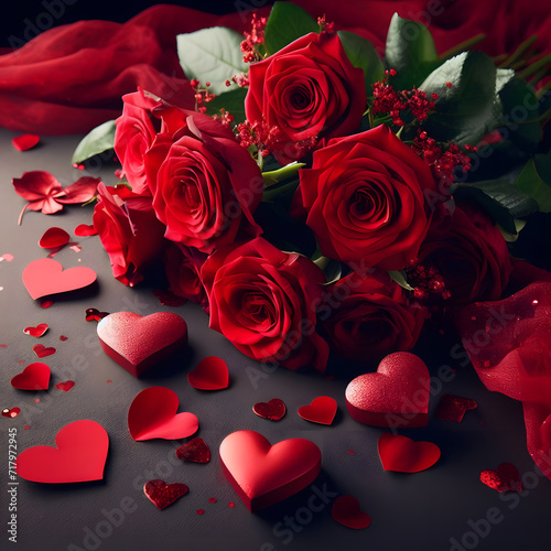 Valentinstag: "Rote Rosen und rote Herzen"