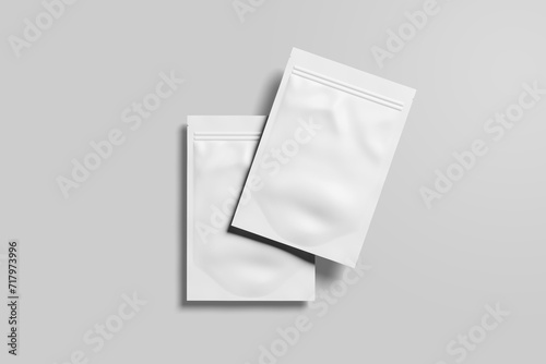 Sachet Mockup for showcasing your packaging design to clients © MyCodeStd.