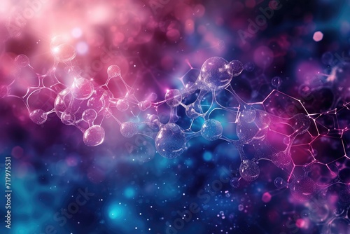 Molecular Structure. molecules abstract scientific background photo
