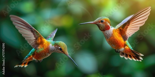 Hummingbirds Transparent Harmony