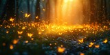 Fireflies Transparent Glow