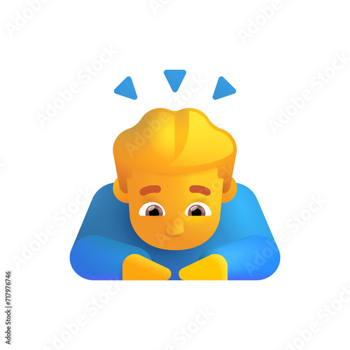 Man Bowing