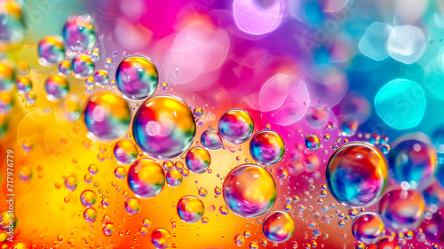 Bunte Blassen und Wasserblassen als Hintergrund