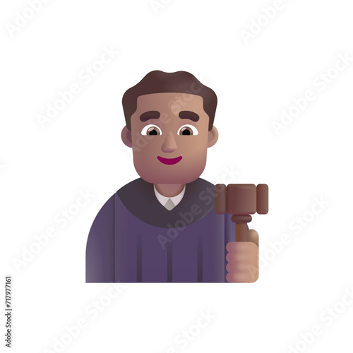 Man Judge : Medium Skin Tone