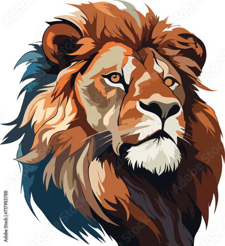 lion head vector illustration