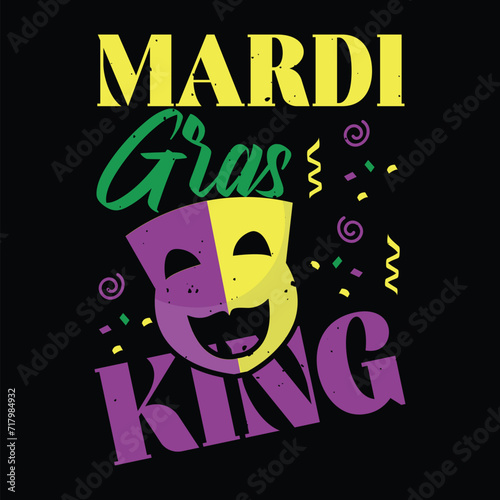 Mardi Gras King, Mardi Gras T-Shirt Design