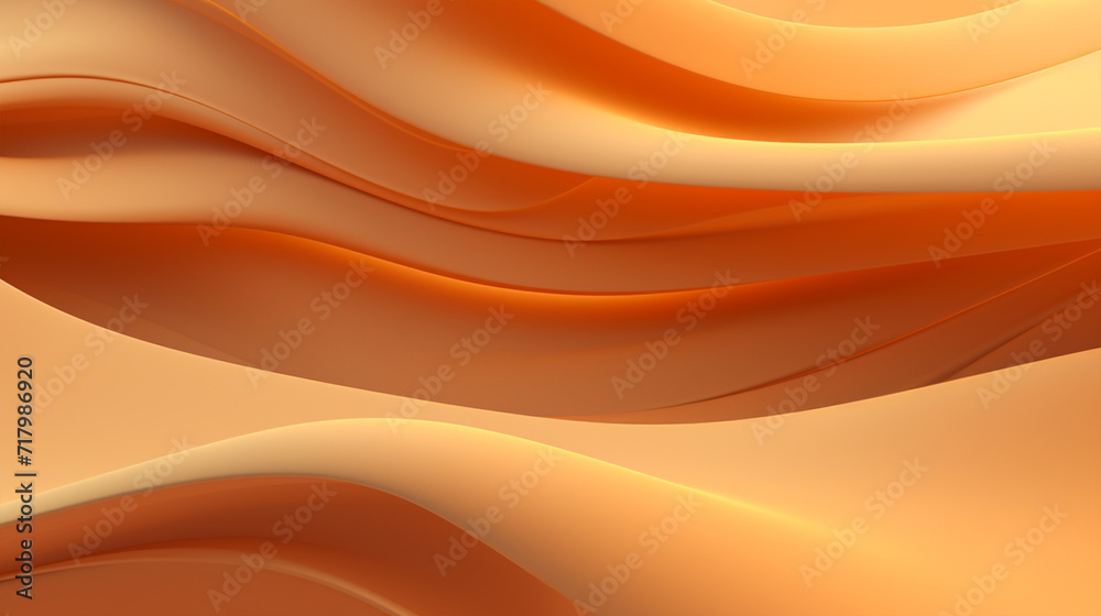 Abstract beige color waves wallpaper - ai generative