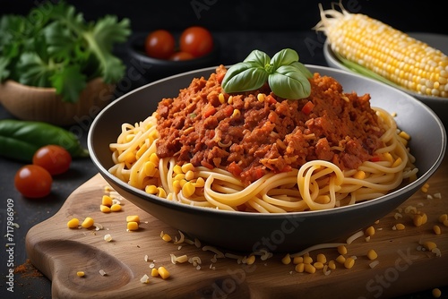spaghetti with tomato sauce generative ai