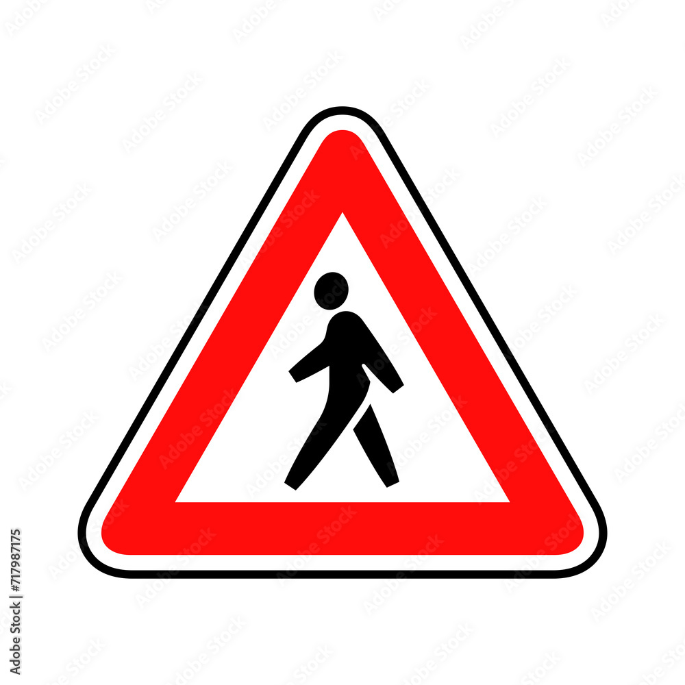 Pedestrian crossing sign graphic design Pedestrian crossing sign graphic design