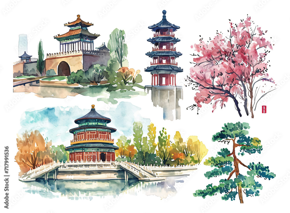 custom made wallpaper toronto digitalAncient Chinese Garden Architecture Elements