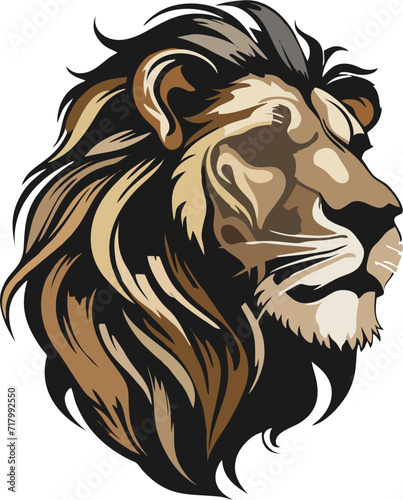 lion head vector