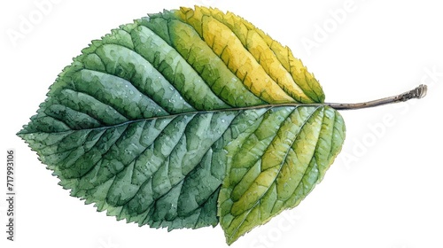 Leaves png, green leaf, autumn leaf on white transparent isolated background, colorful photo