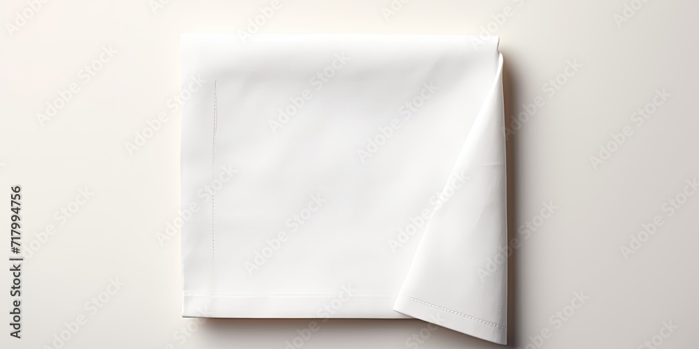 Restaurant napkin template for branding design, isolated. Clean towel mockup for logo. Restaurant napkin template for branding design, isolated. Clean towel mockup for logo.
