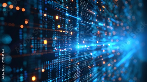 Wallpaper Mural digital data codes flowing Torontodigital.ca