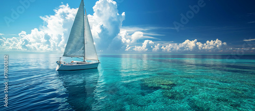 A person sailing a boat and enjoying the sea	 photo