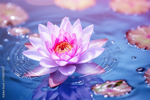 The lotus flowers are pink, very beautiful, with just the right amount of light