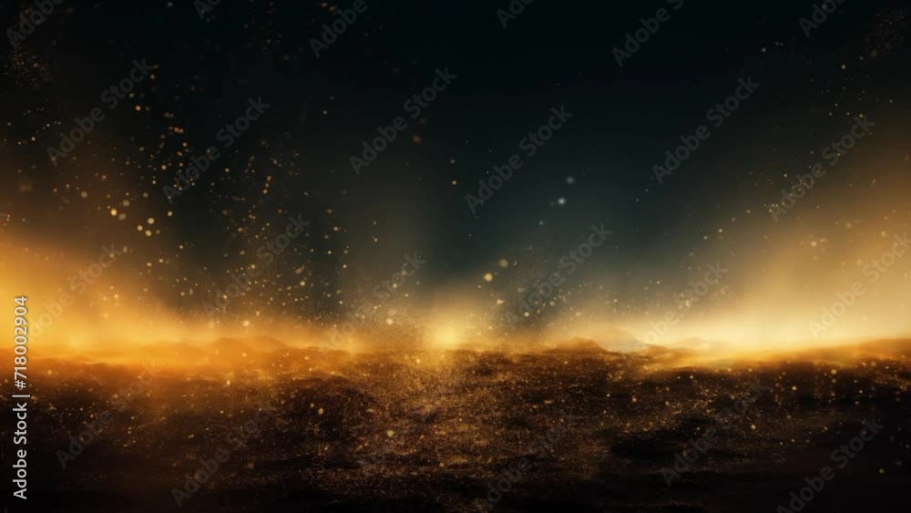 Brown Sand Motion Splash Against Black Background. Brown Sand Motion Splash Against Black Background.