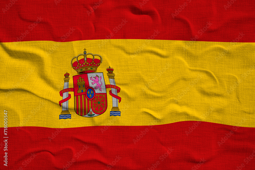 National flag of Spain. Background with flag of Spain National flag of Spain. Background with flag of Spain