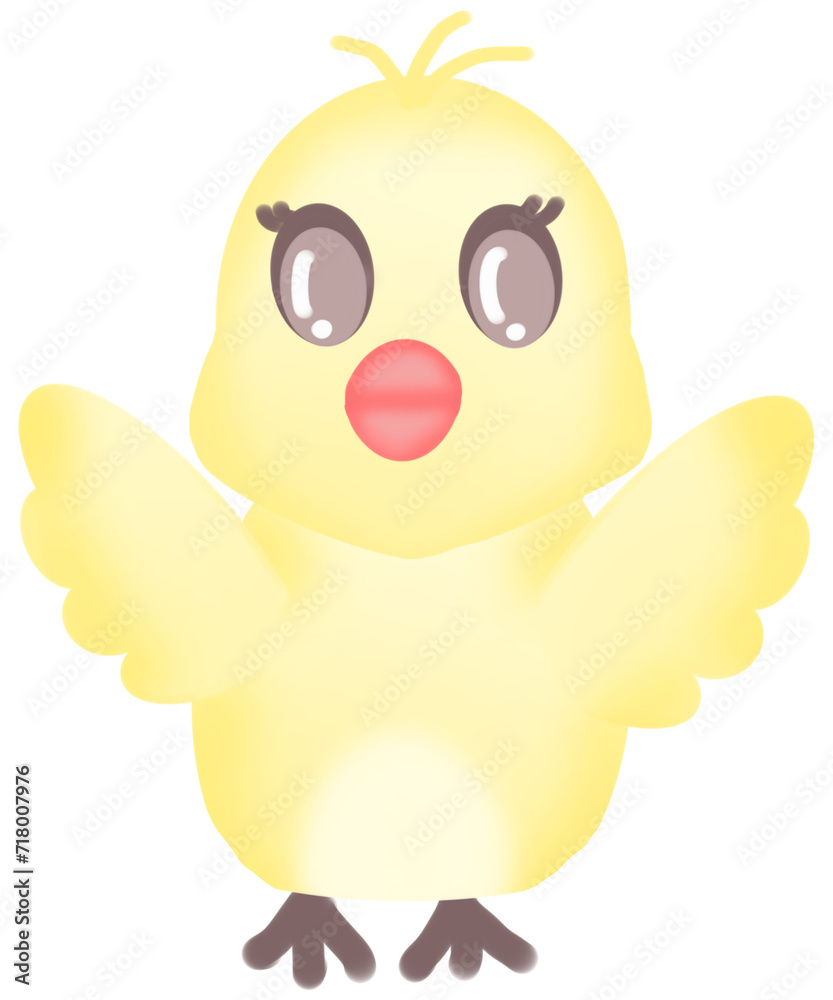 yellow cartoon bird