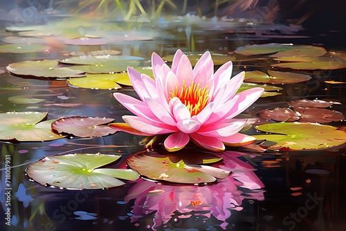 The lotus flowers are pink  very beautiful  with just the right amount of light