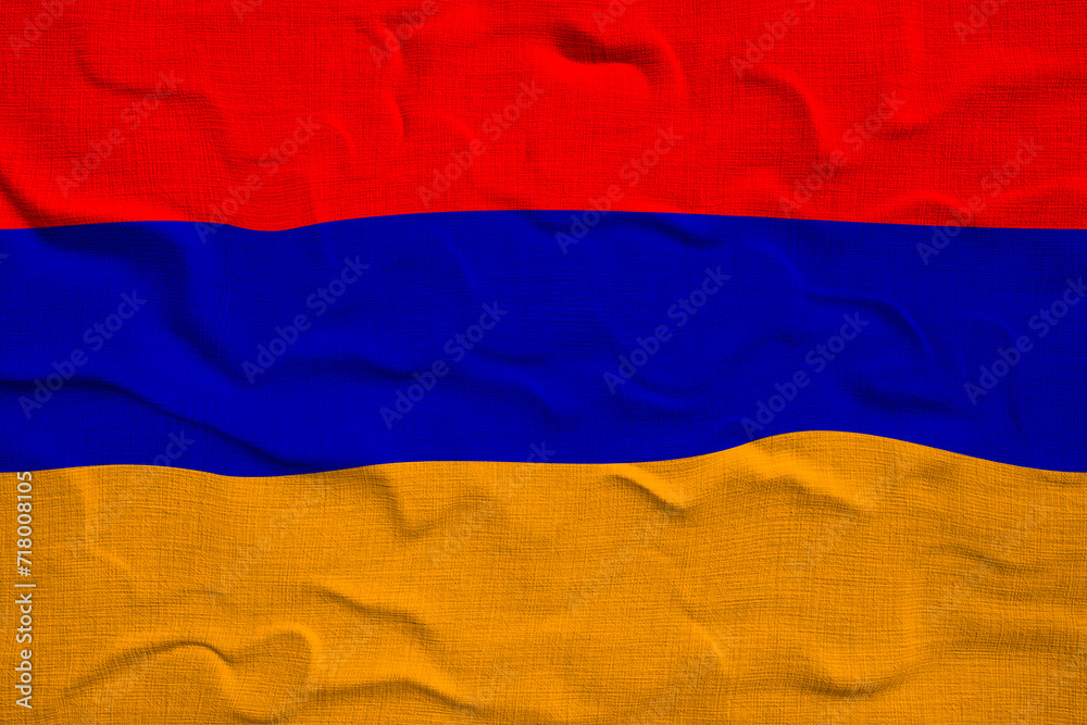 National Flag of Armenia. Background  with flag  of Armenia.