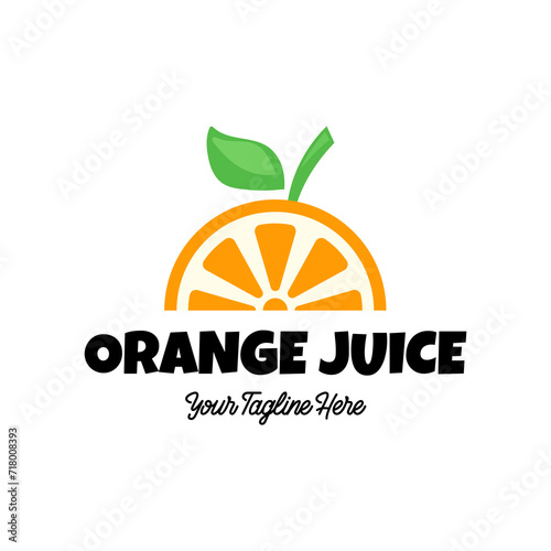 Fruit juice logo. Fresh drink logo.