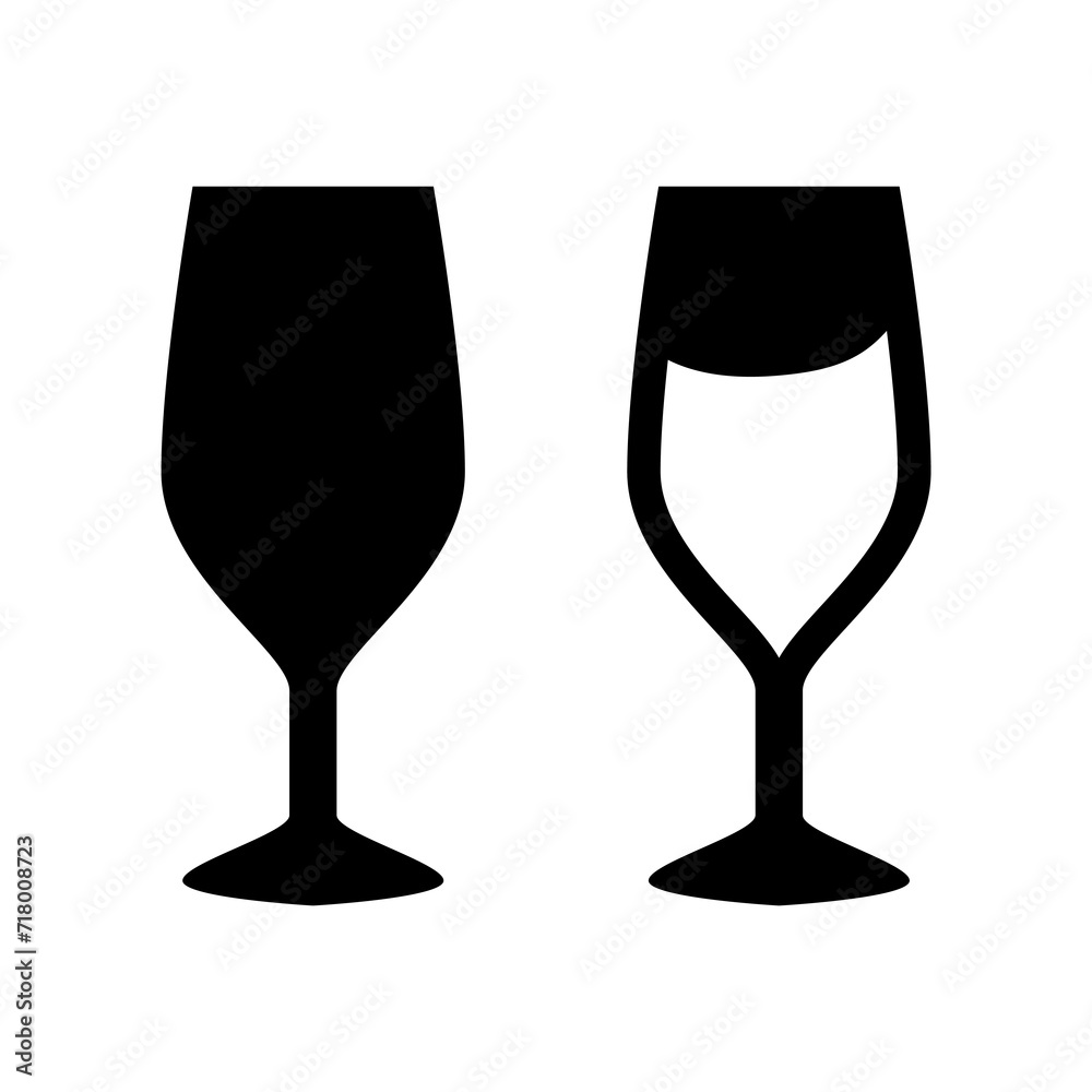 Drinks Icon. glass icon. Flat Water glass, drink symbol vector illustration Drinks Icon. glass icon. Flat Water glass, drink symbol vector illustration
