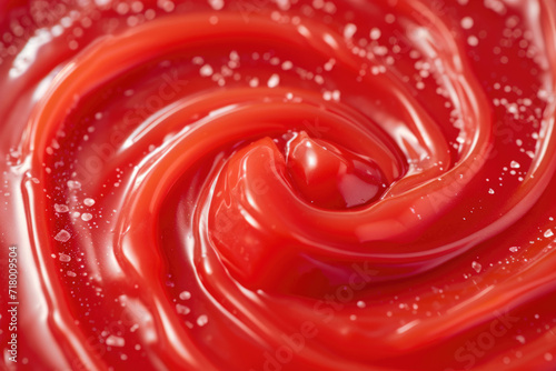 A symphony of tomato ketchup swirls © Veniamin Kraskov