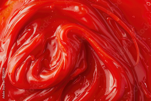 A symphony of tomato ketchup swirls © Veniamin Kraskov
