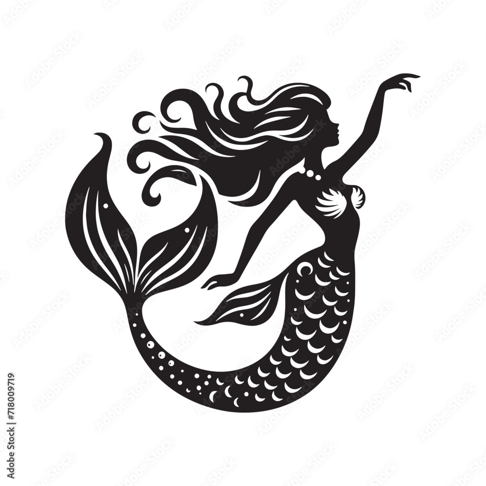 Sublime Aquatic Ballet: Explore the Underwater Symphony with a Collection of Captivating Mermaid Silhouettes - Mermaid Illustration - Sea Beauty Vector - Mermaid Vector
Sublime Aquatic Ballet: Explore the Underwater Symphony with a Collection of Captivating Mermaid Silhouettes - Mermaid Illustration - Sea Beauty Vector - Mermaid Vector