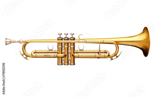 Resonant Trumpet isolated on transparent Background