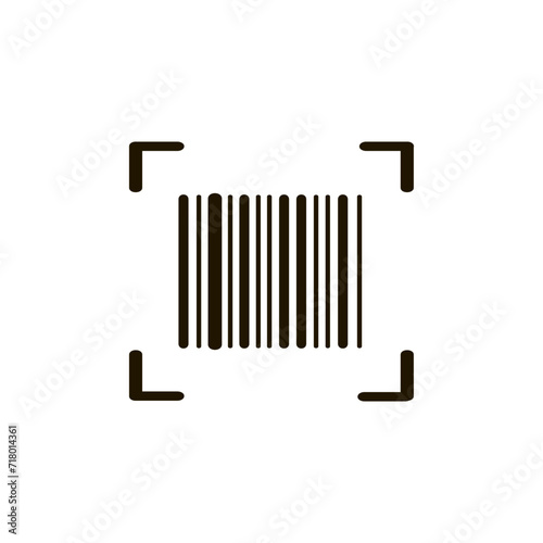 Bar code scan doodle icon. Vector illustration for marketing and electronic commerce.